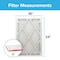 3M 24x18x1 Pleated Air Filter, Polyester, MERV 11 9821DC-6 - alternate 3